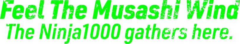 Feel The Musashi Wind. The Ninja1000 gathers here.